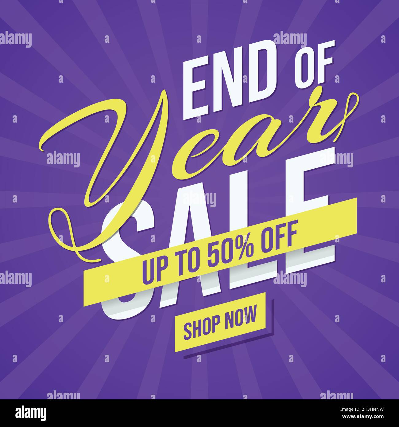 Set of End Of Year Sale banner for advertising. Vector illustration EPS ...