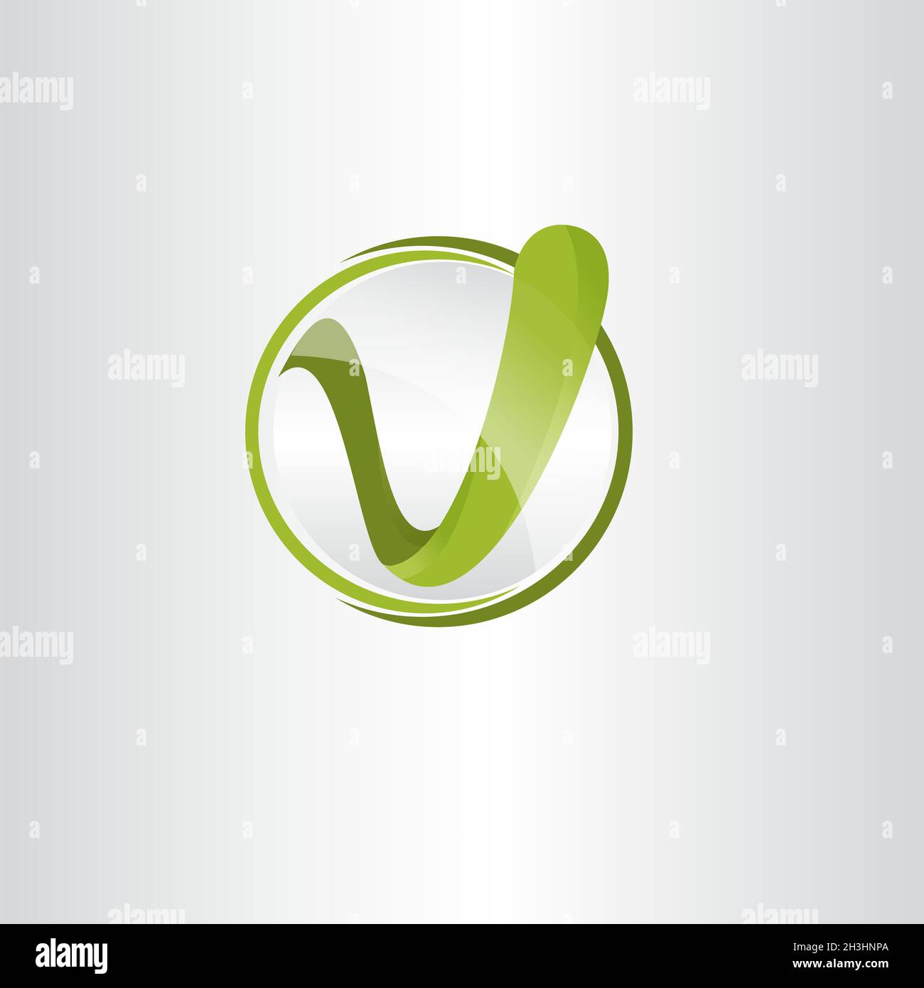 Creative letter V modern alphabet symbol vector. Technology design ...