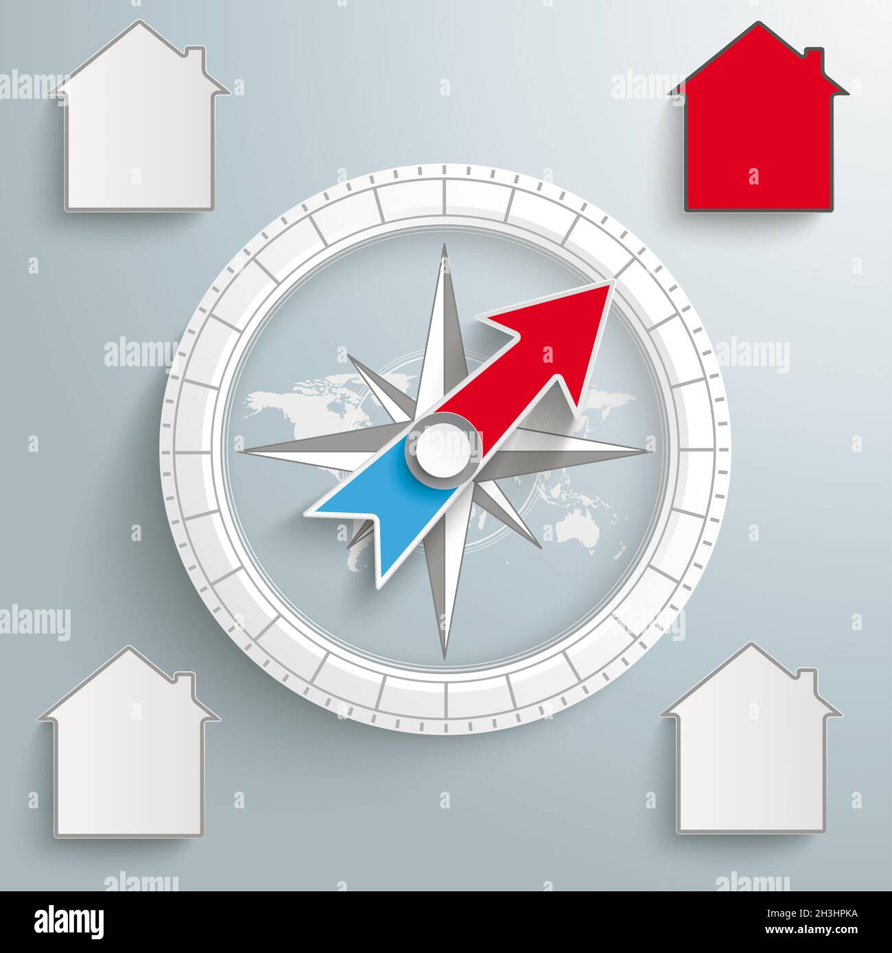 Compass Proper Real Estate Stock Photo Alamy