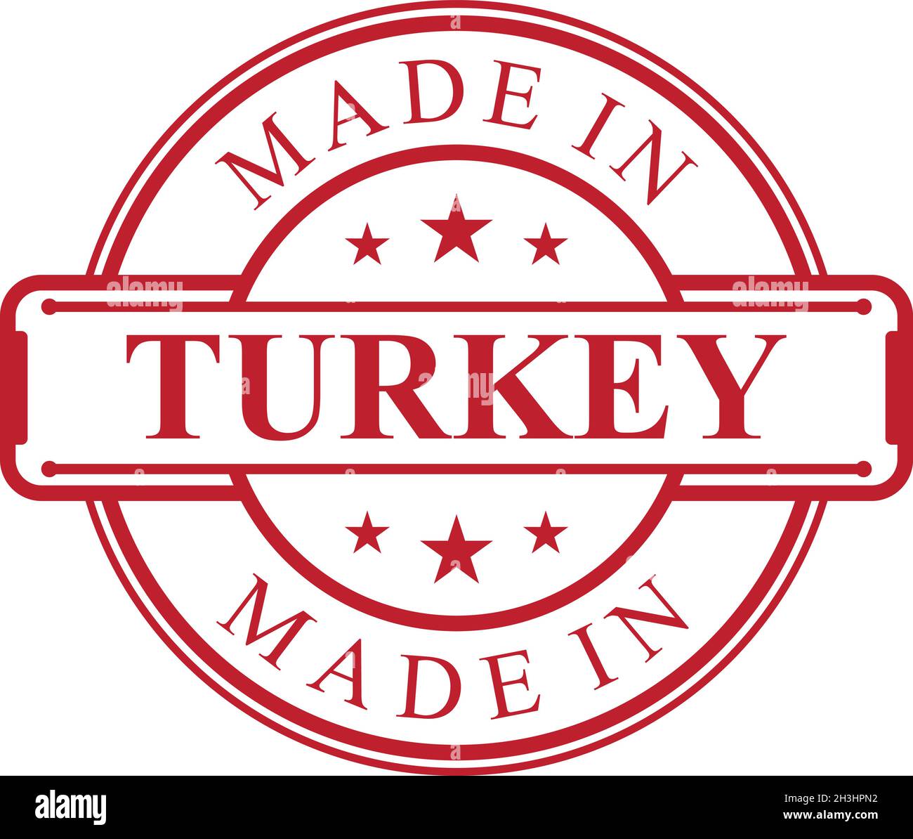 Made in turkey on label Stock Vector Images Alamy