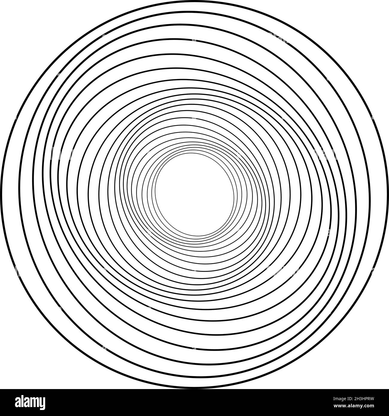 Concentric circles abstract visual design element - stock vector ...