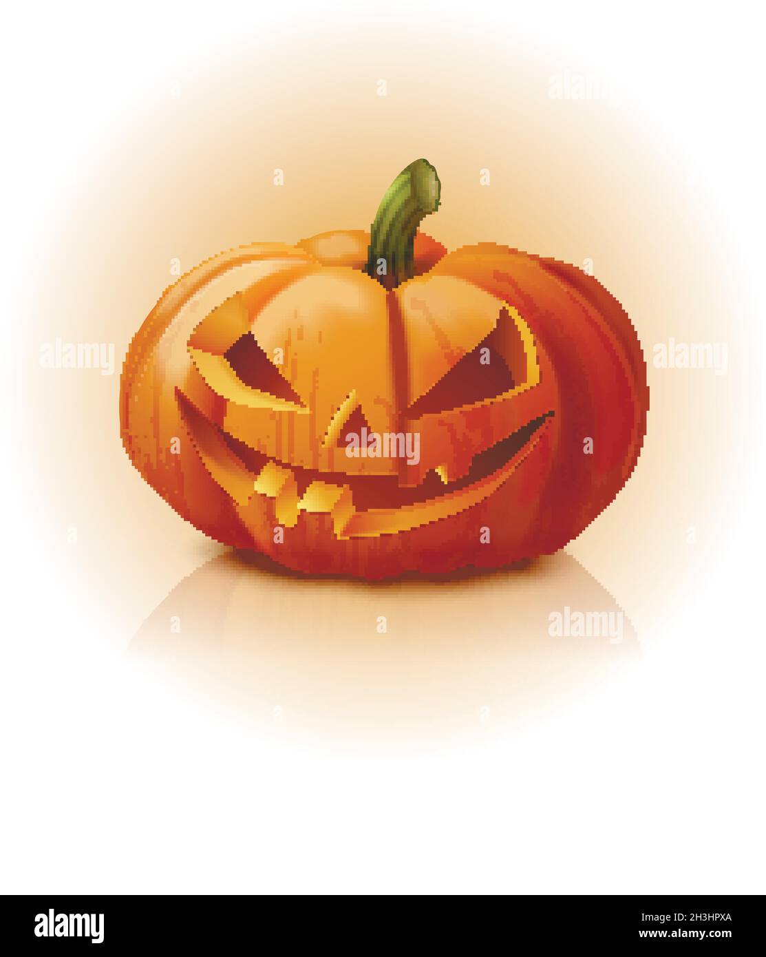 realistic halloween pumpkin vector design illustration Stock Vector ...
