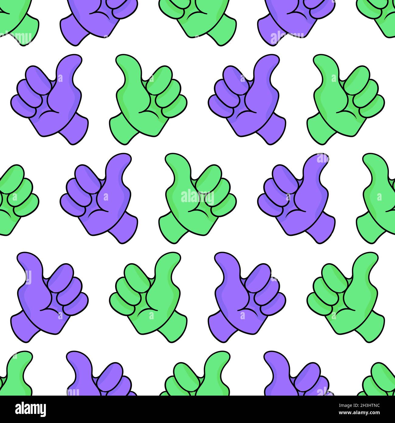 thumb up seamless pattern textile print Stock Vector Image &amp; Art - Alamy