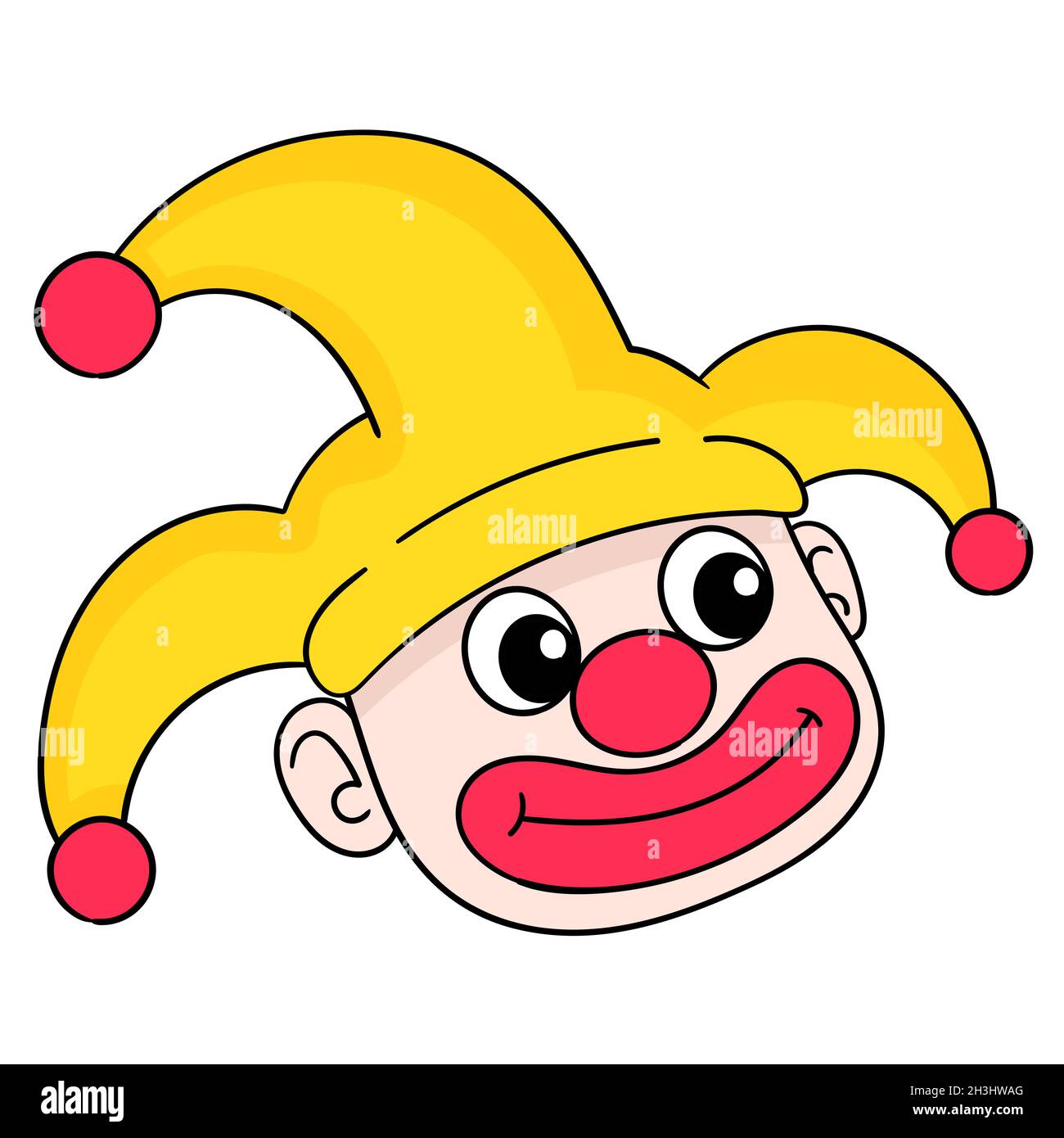 amusing funny faced clowns Stock Vector Image & Art - Alamy