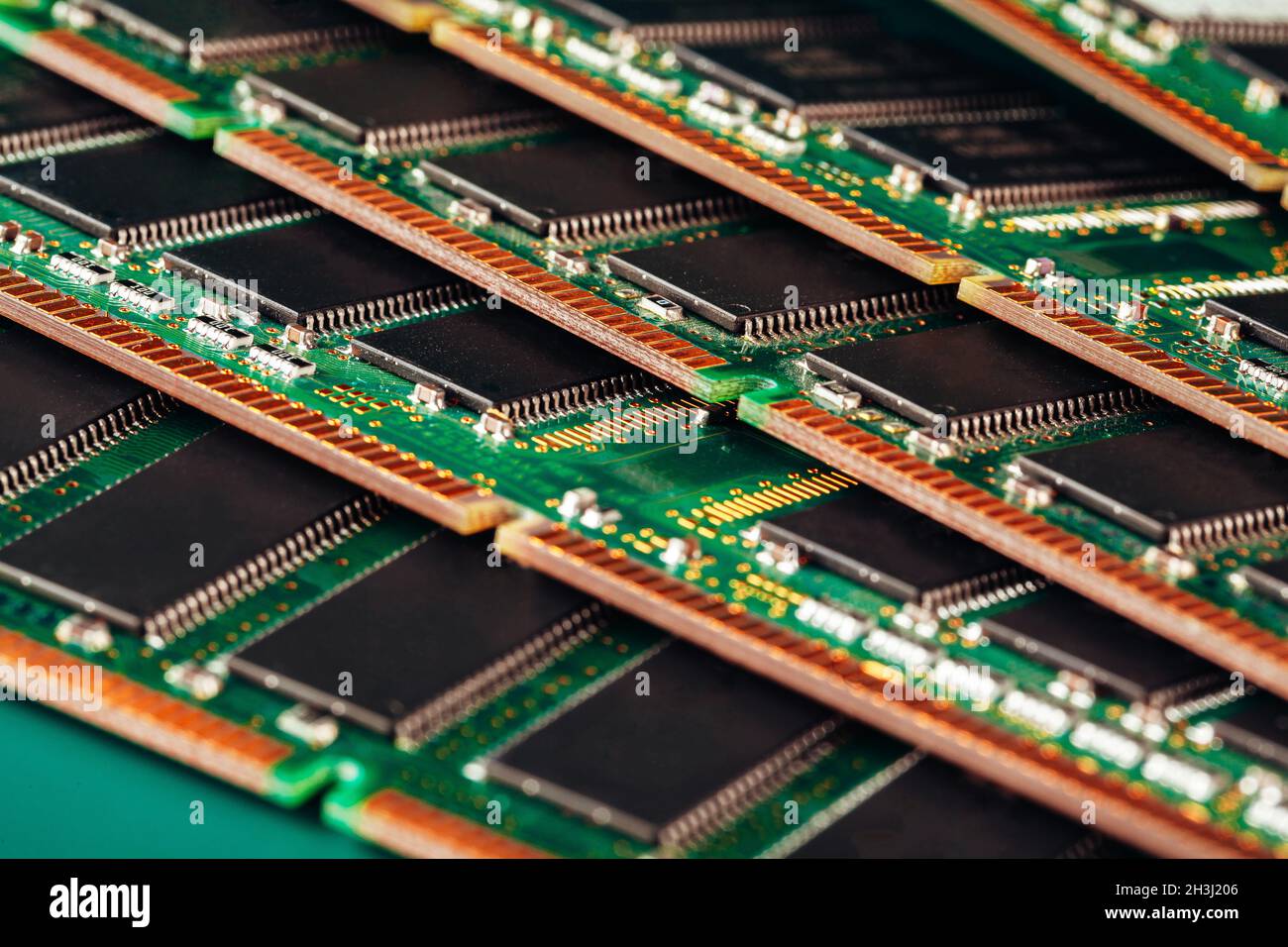 Close up of electronic circuit board with processor Stock Photo - Alamy