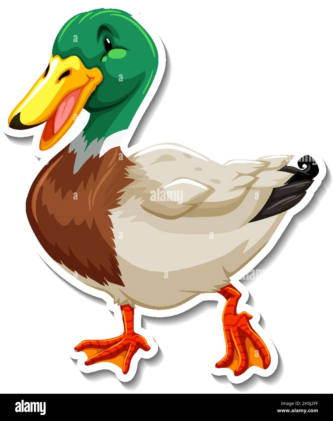 Duck animal farm animal cartoon sticker illustration Stock Vector Image & Art - Alamy Duck animal farm animal cartoon sticker illustration Stock Vector Image & Art - Alamy