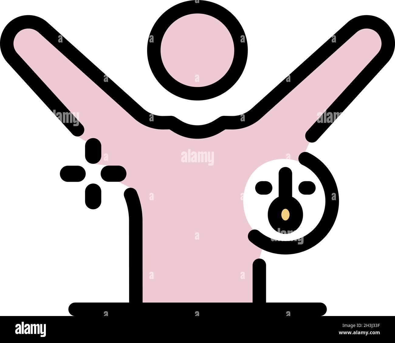Wax armpits hair removal icon. Outline wax armpits hair removal vector