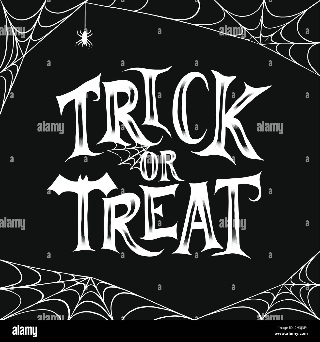 hand drawn halloween lettering vector design illustration Stock Vector ...