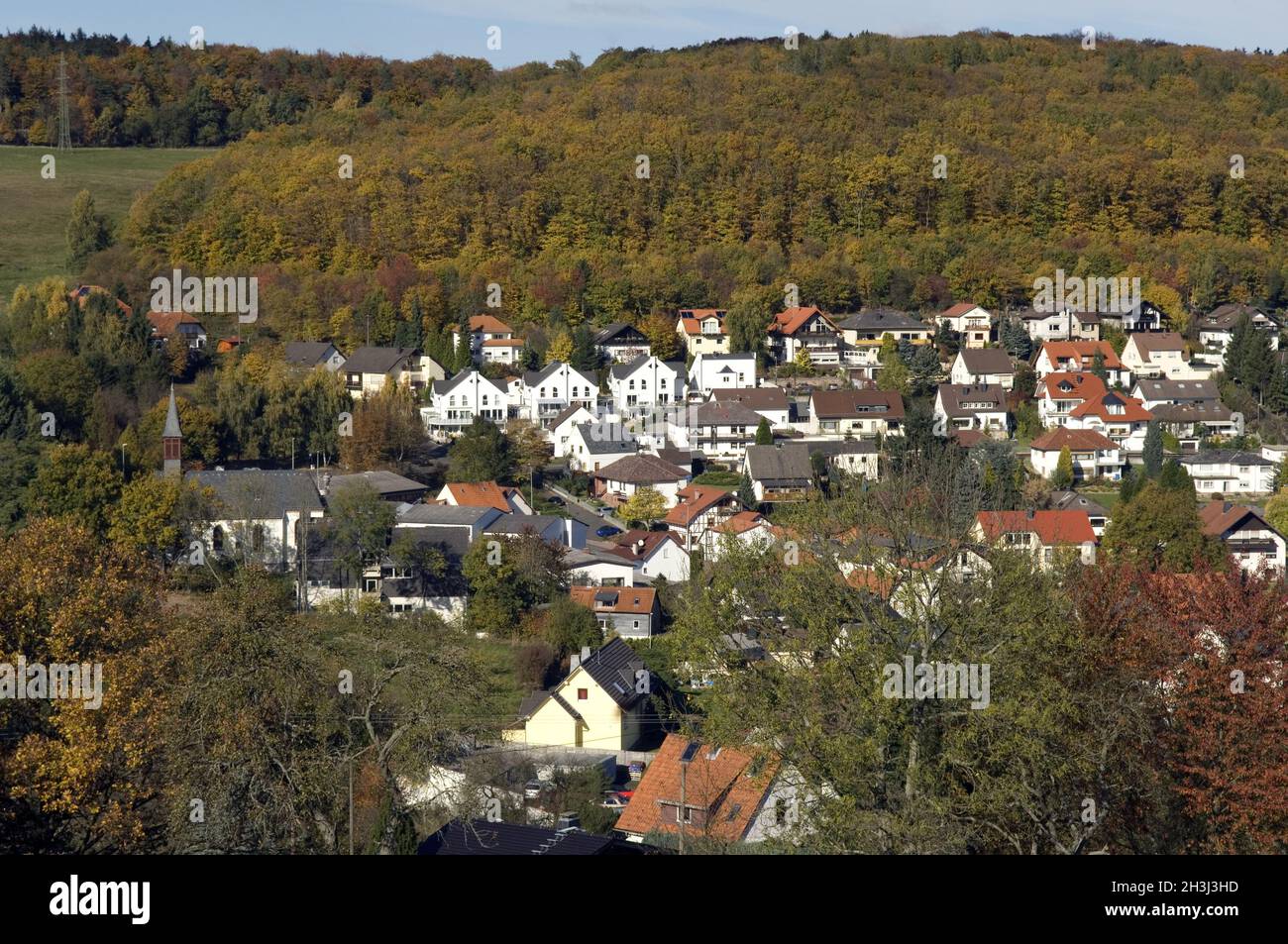 Engenhahn, place, village, Niedernhausen, Rheingau-Taunus-Kreis, Stock Photo