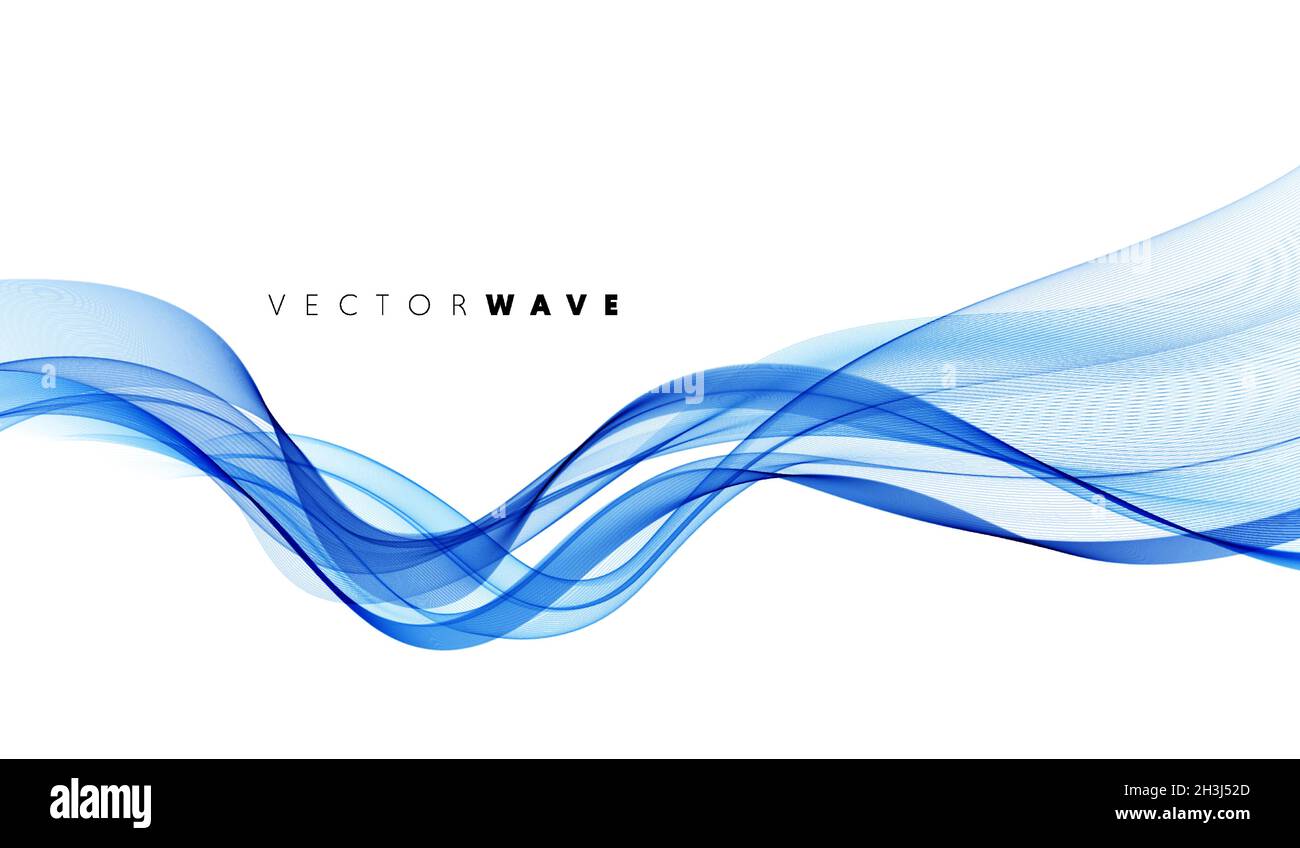 Vector abstract colorful flowing wave lines isolated on white ...