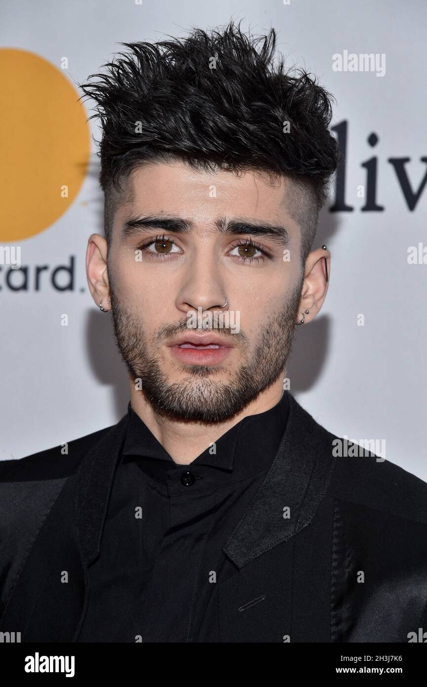 File photo dated January 27, 2018 of Zayn Malik attends the Clive Davis and  Recording Academy Pre-GRAMMY Gala and GRAMMY Salute to Industry Icons  Honoring Jay-Z in New York City, NY, USA.