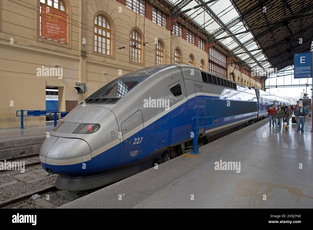 FRANCE BOUCHES-DU-RHONE (13),MARSEILLE, SAINT-CHARLES RAILWAY STATION, TGV Stock Photo