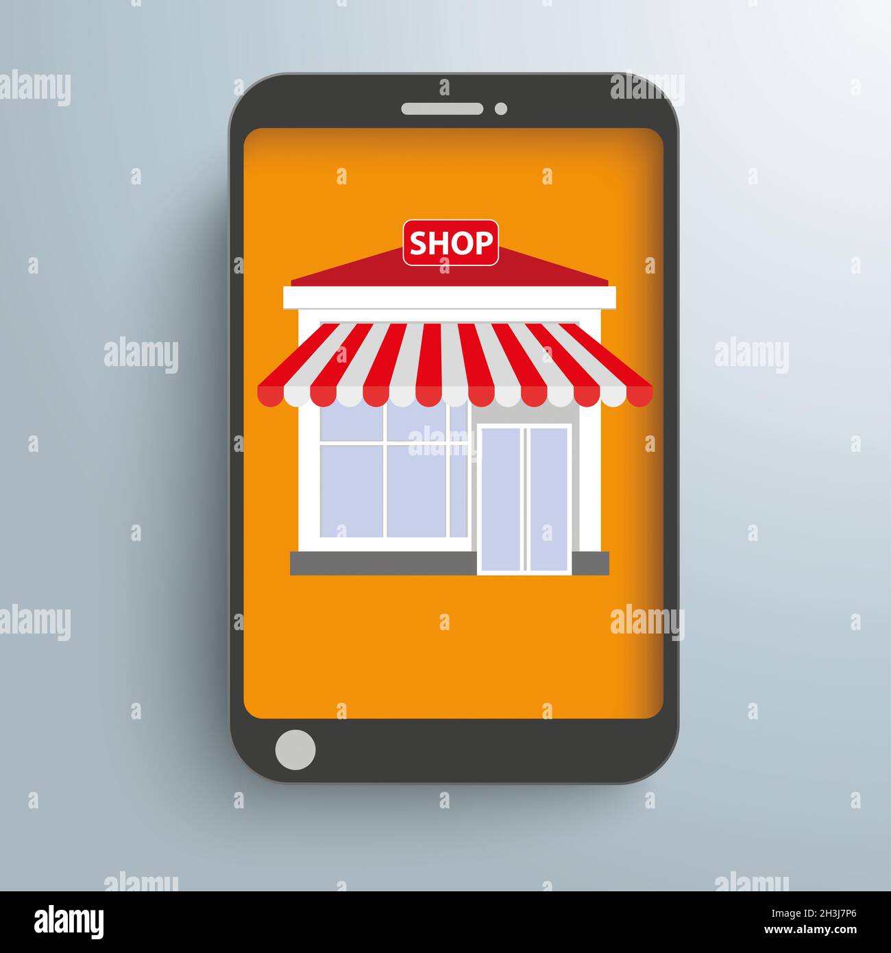 Smartphone Online Shop Stock Photo