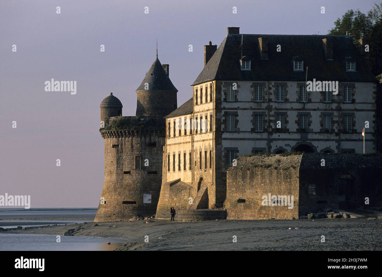 FRANCE, MANCHE (50) MONT SAINT MICHEL REMPARTS Stock Photo Alamy