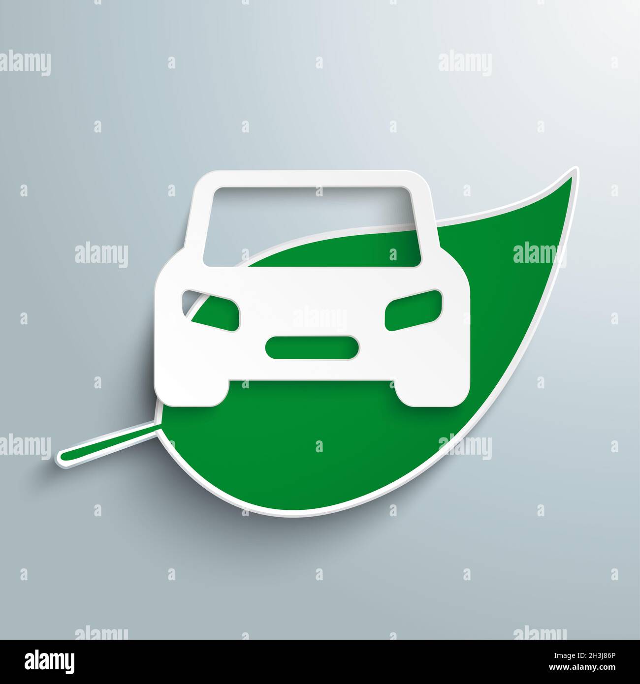Green Leave Car PiAd Stock Photo