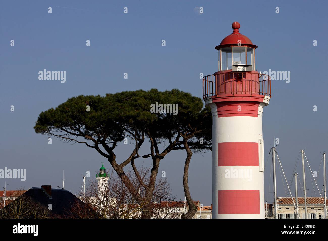 FRANCE, CHARENTE-MARITIME (17),LA ROCHELLE , LIGHTHOUSE Stock Photo