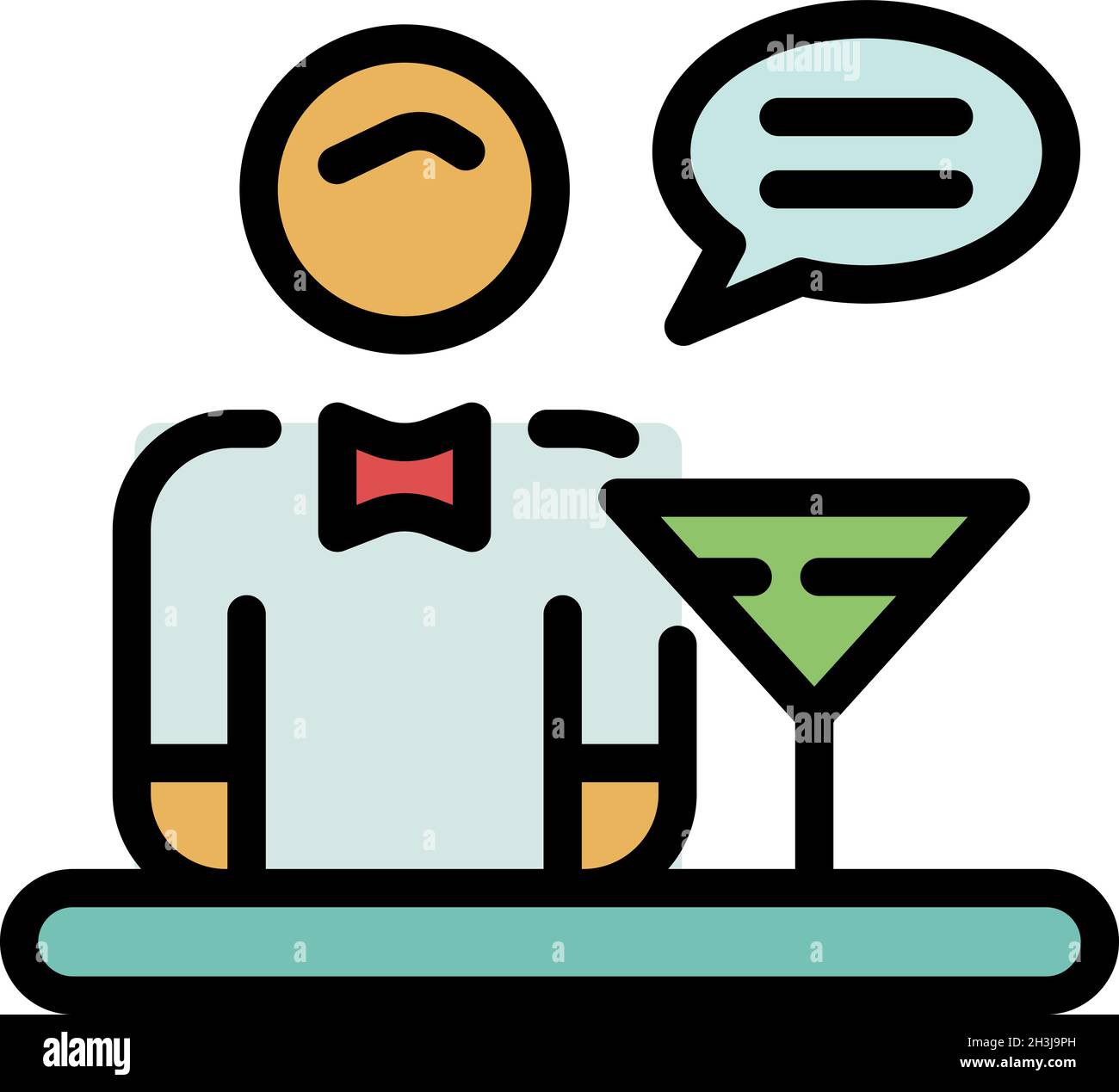 Martini suit man Stock Vector Images - Alamy