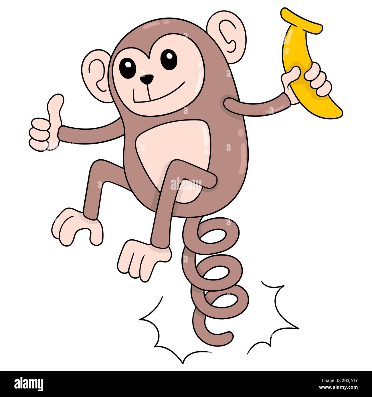 Monkeys jumping Cut Out Stock Images & Pictures - Alamy