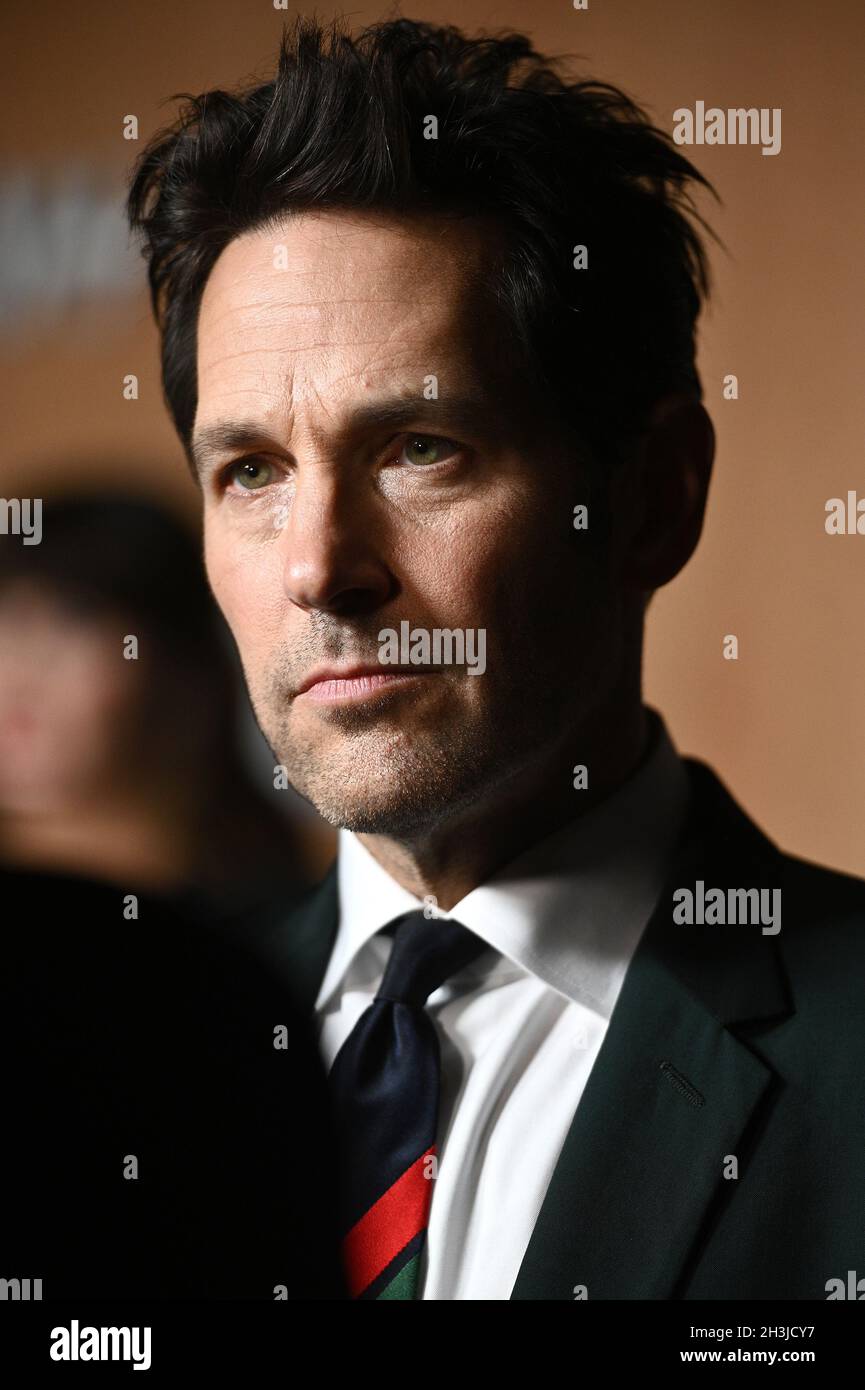 New York, USA. 28th Oct, 2021. Paul Rudd attends Apple's 