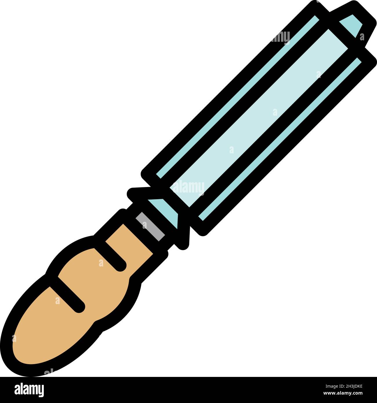 Building chisel icon. Outline building chisel vector icon color flat ...