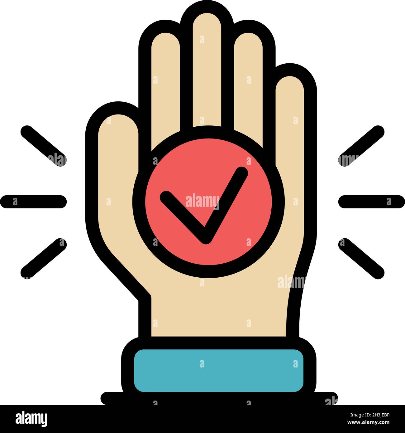 Approved tax inspector icon. Outline approved tax inspector vector icon ...