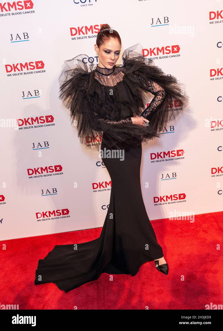 New York, United States. 28th Oct, 2021. Coco Rocha wearing dress by