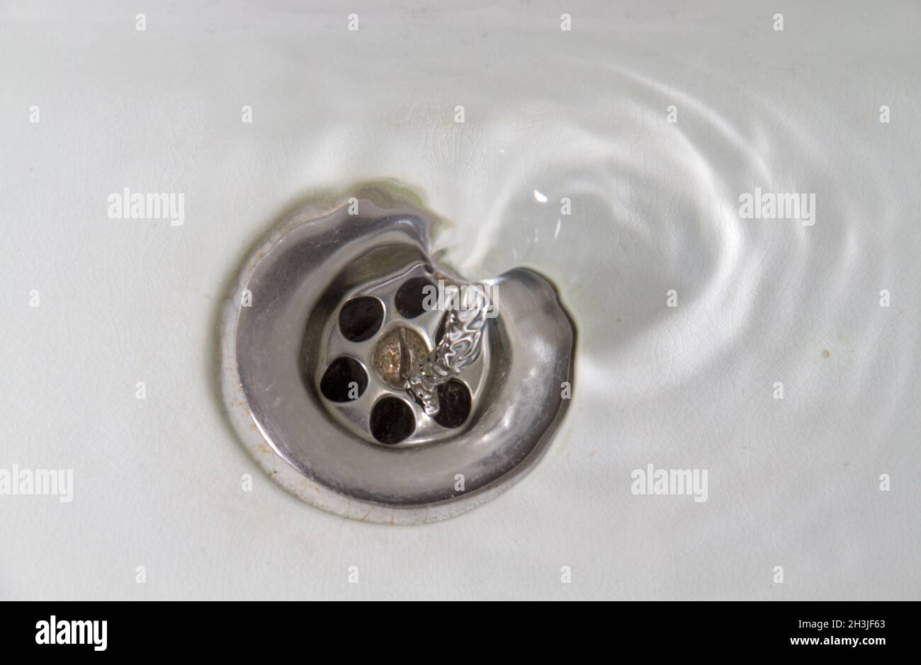 Water Flowing Away Into A White Stone Sink Stock Photo Alamy   Water Flowing Away Into A White Stone Sink 2H3JF63 