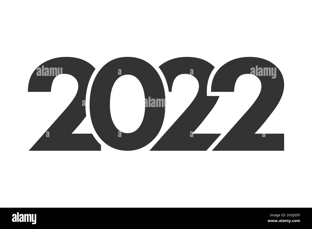 Happy New Year 2021 Text Design Logo Vector Illustration Stock Vector