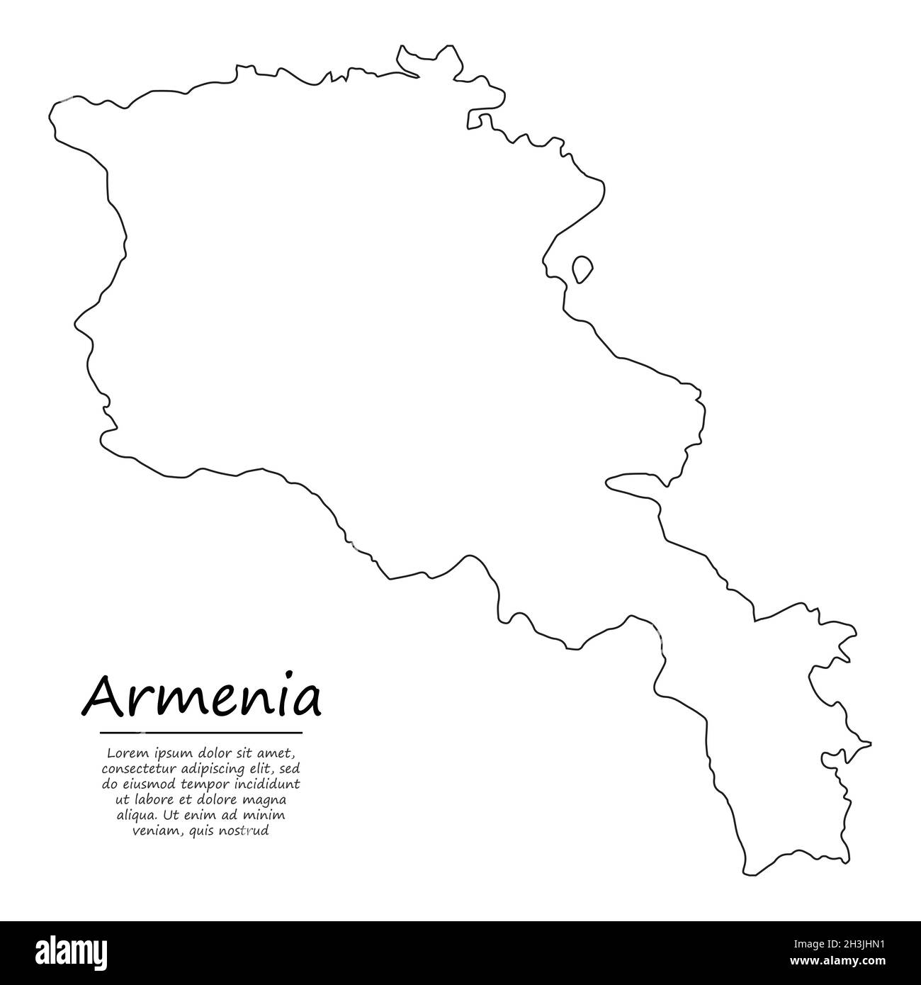 3D map illustration of Armenia 12025127 PNG