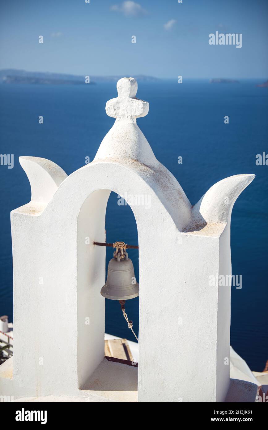 Greece, Santorini island, Oia village, White architecture Stock Photo
