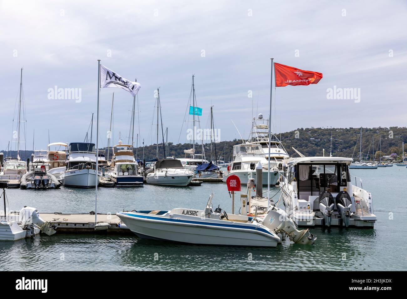 Quays boat marina in Church point Pittwater,Sydney,Australia with