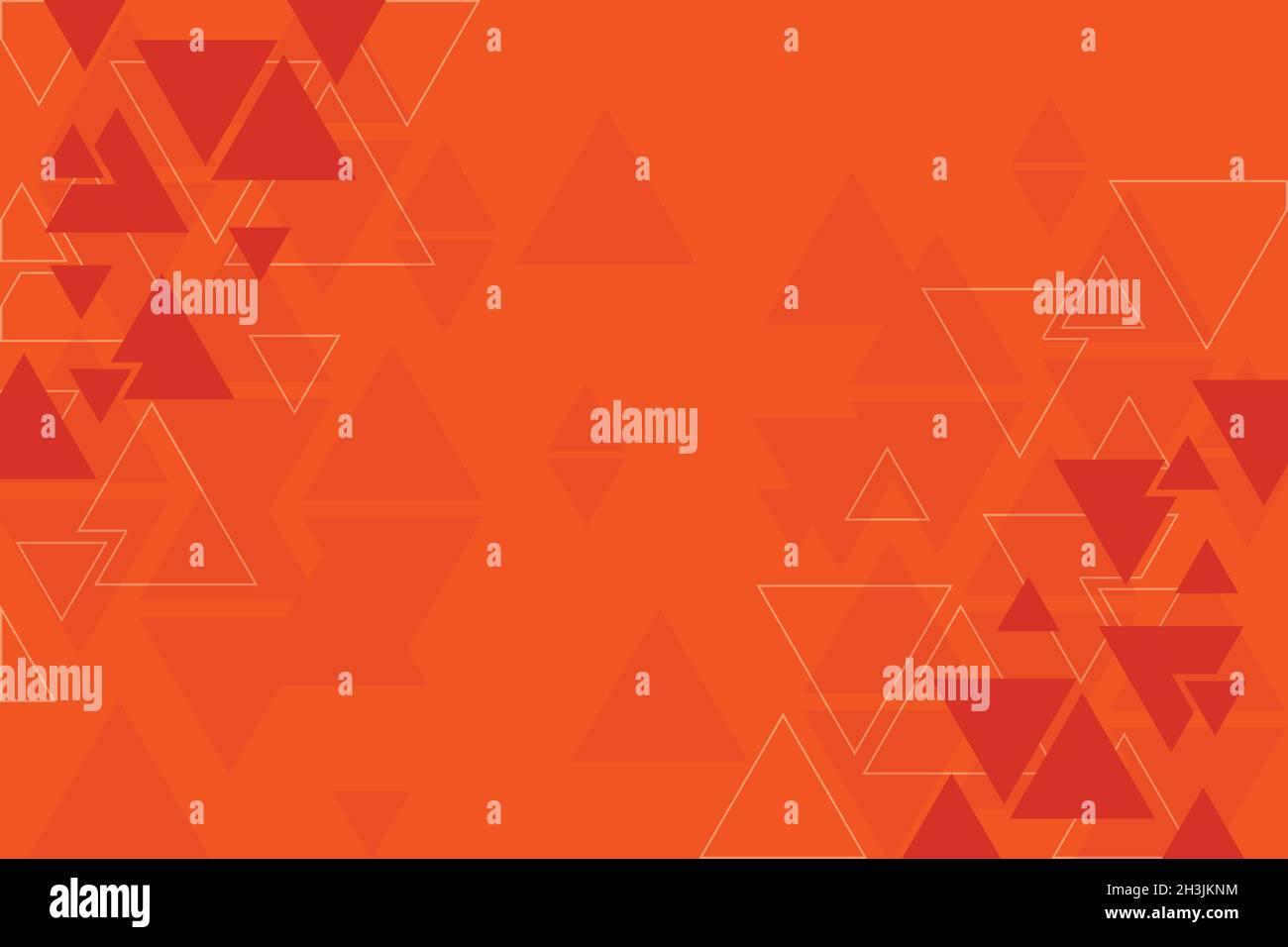 Vector geometric triangle orange and red background, abstract pattern ...