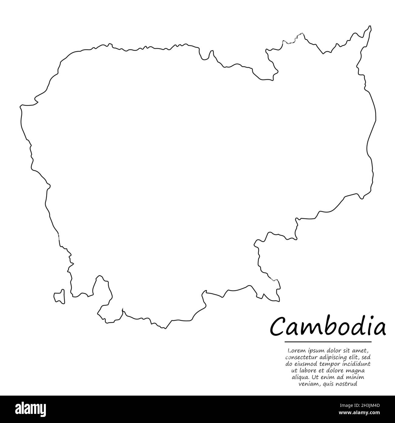 Map cambodia vintage Stock Vector Images - Alamy