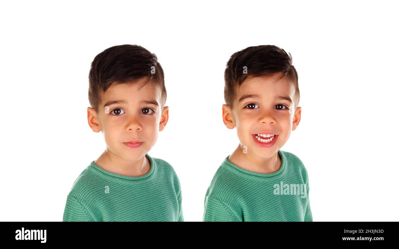 Two latin equel twins isolated on a white background Stock Photo Alamy