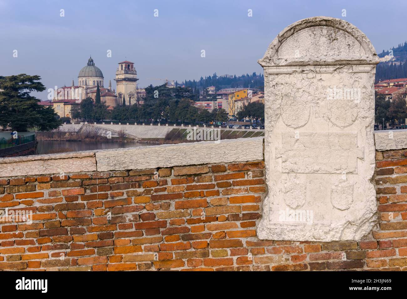 Church of San Giorgio Martire in Verona Stock Photo