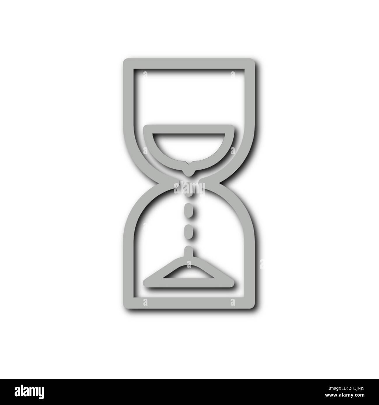 hourglass isolated on white - illustration Stock Photo