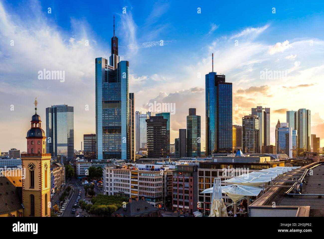 Aerial view of Frankfurt Stock Photo - Alamy