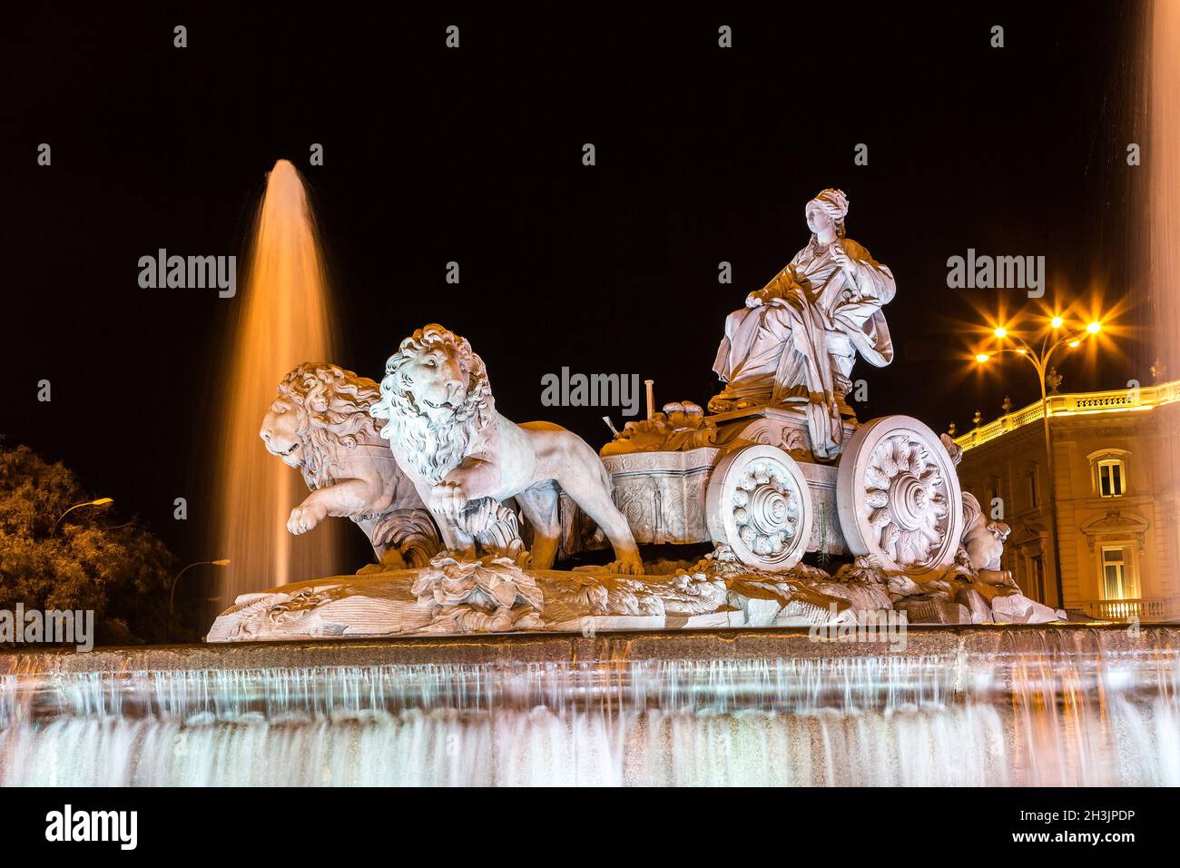 Cibeles fountain  in Madrid Stock Photo