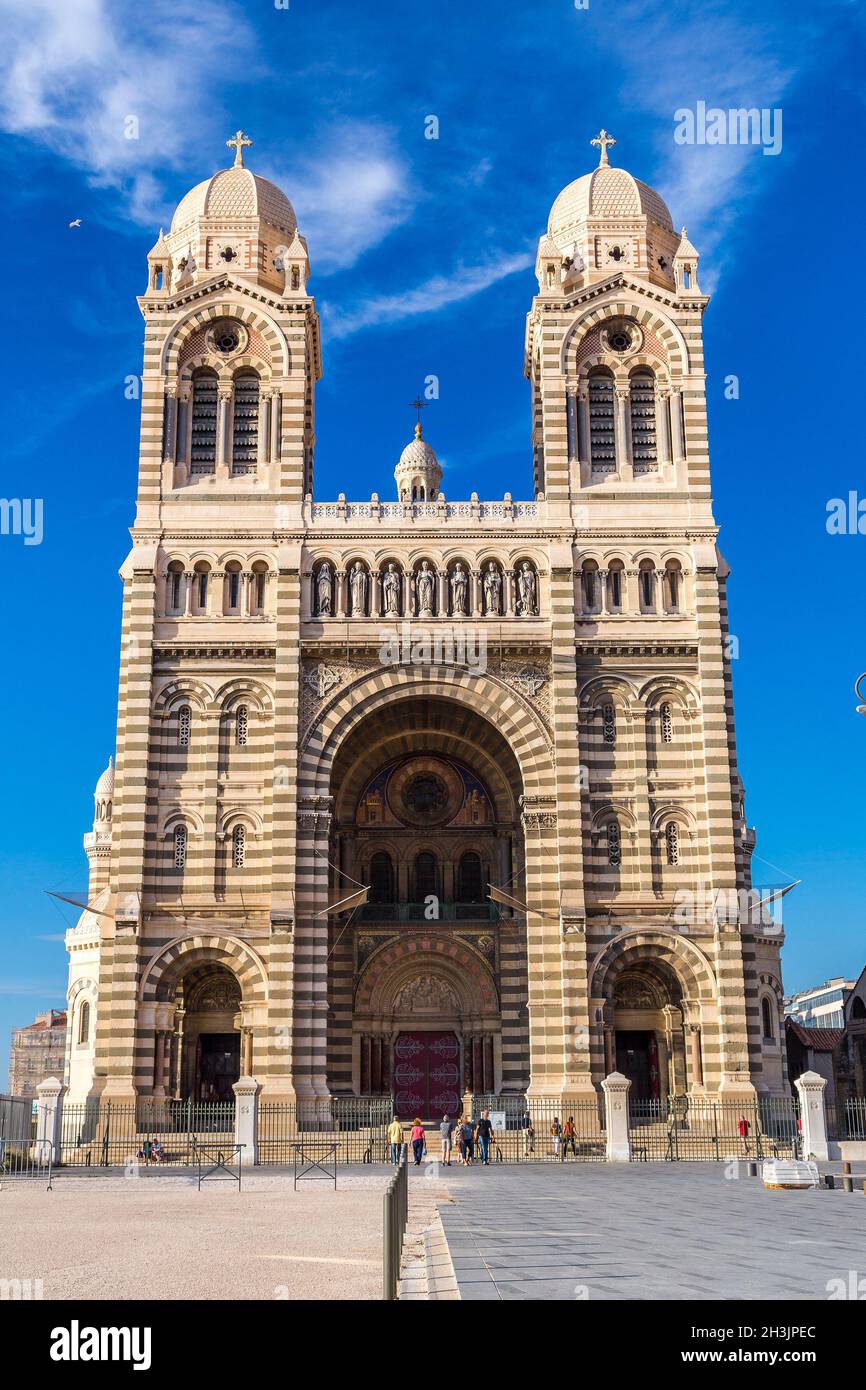 Cathedral de la Major in Marseille, France Stock Photo