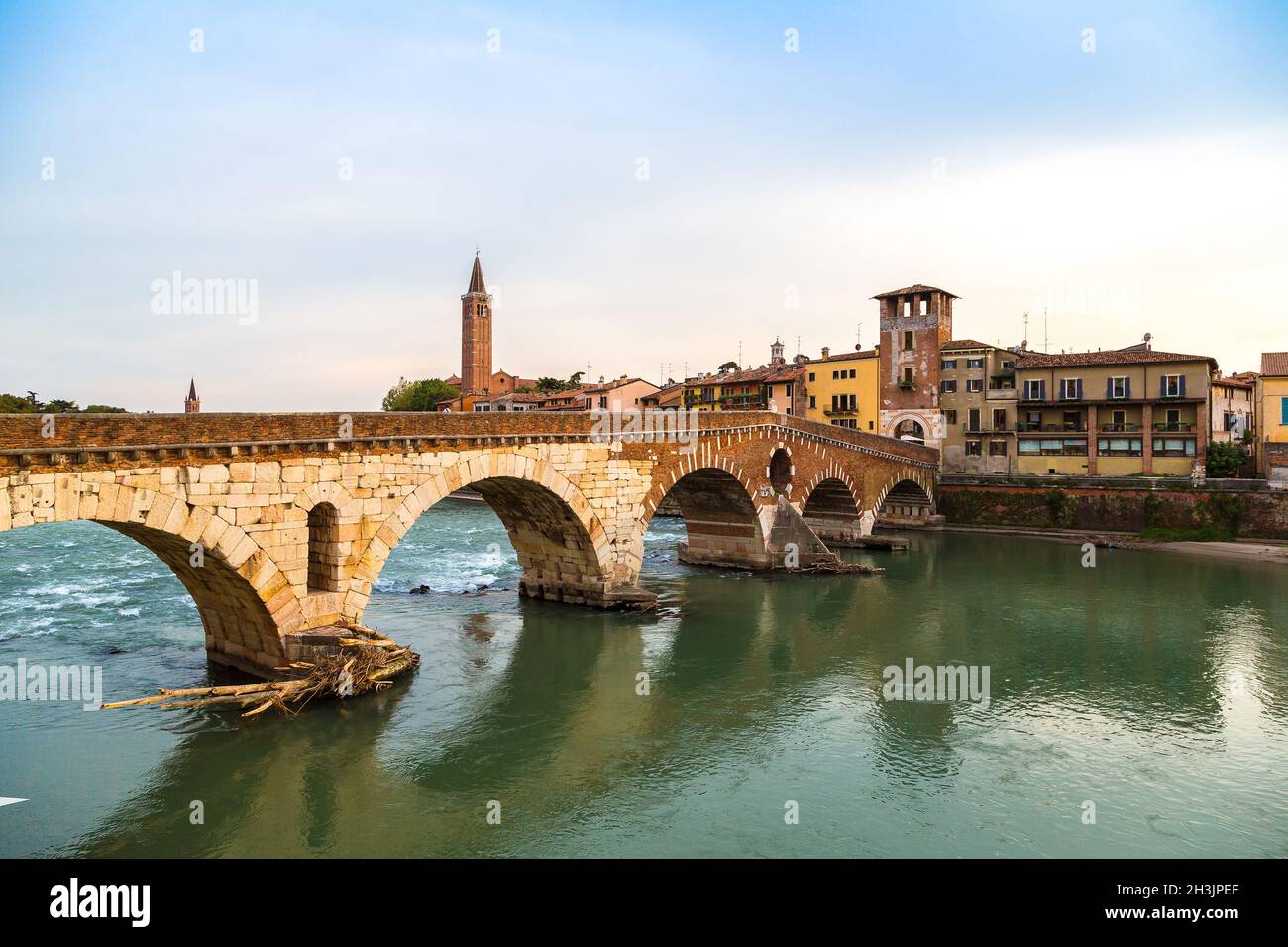 Bridge in Verona, Italy, Stock Photo