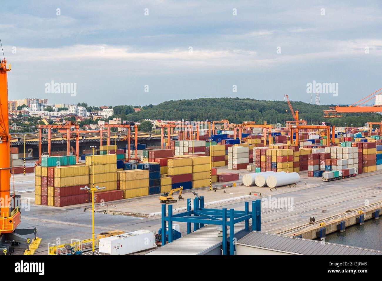 Deepwater Container Terminal in Gdansk Stock Photo