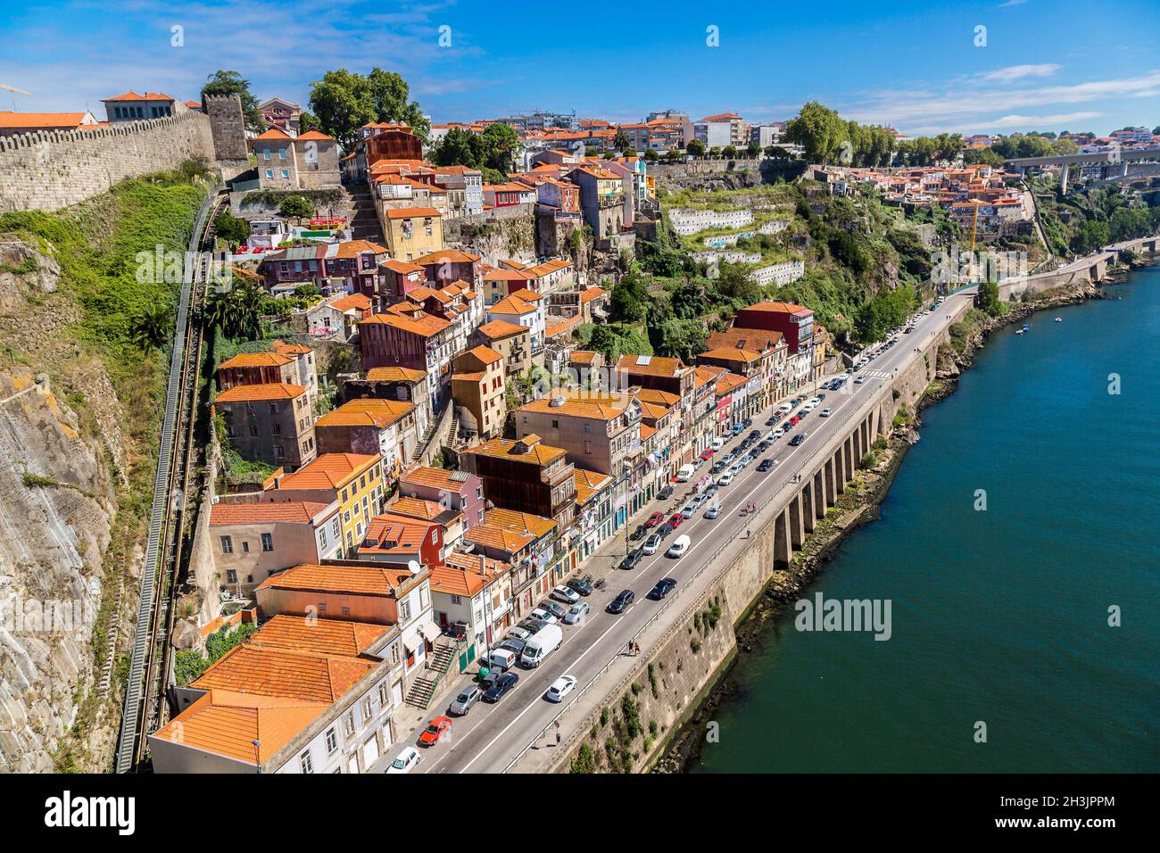 Aerial view of Porto in Portugal Stock Photo