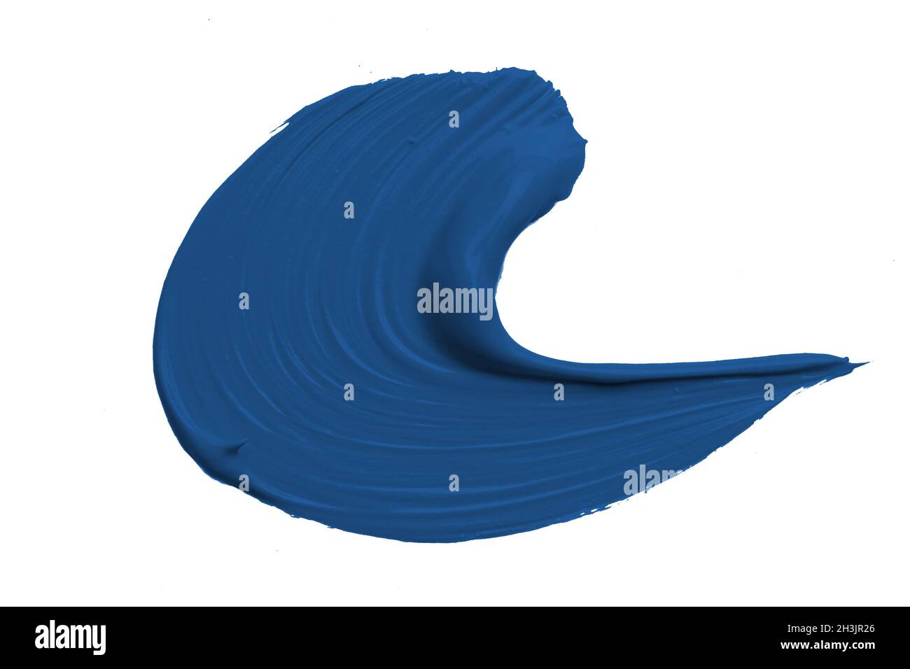Classic blue brush strokes isolated on white background Stock Photo - Alamy