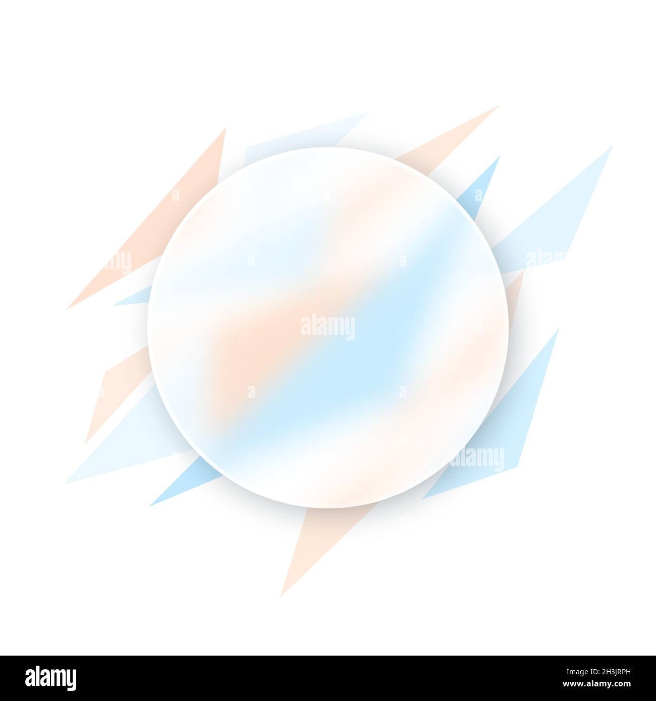 Vector background in glass morphism style . Editable illustration Stock Vector