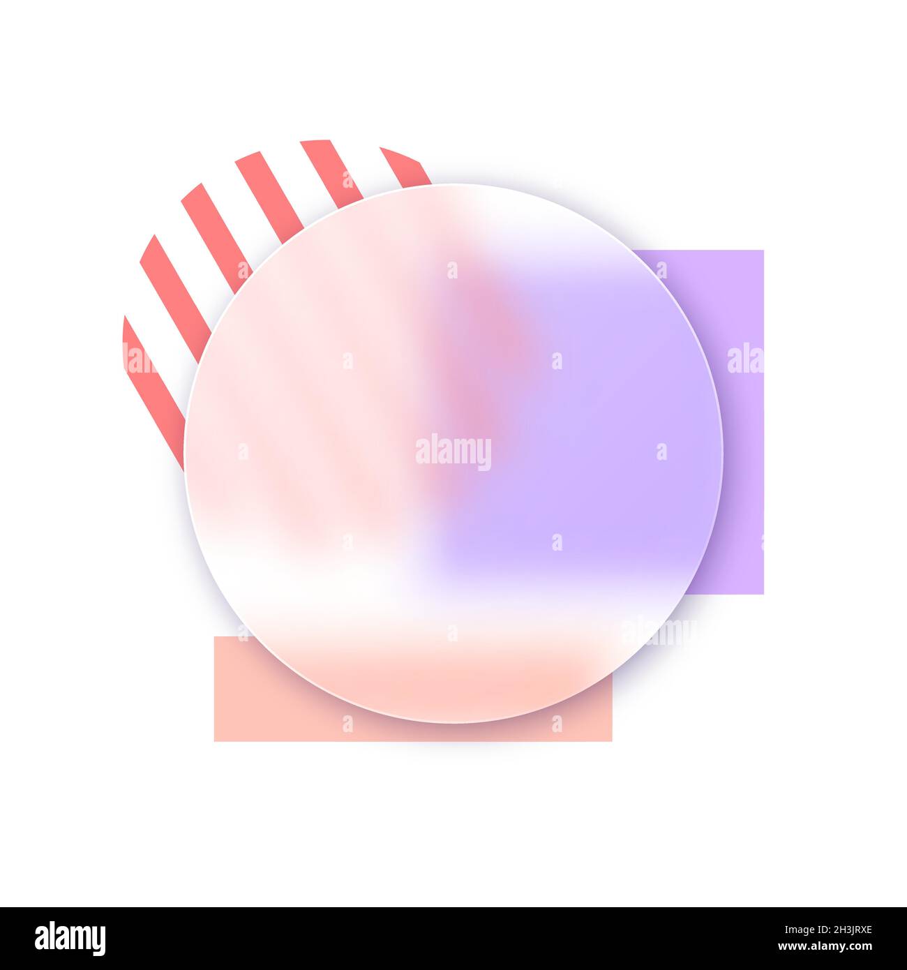 Vector background in glass morphism style . Editable illustration Stock Vector