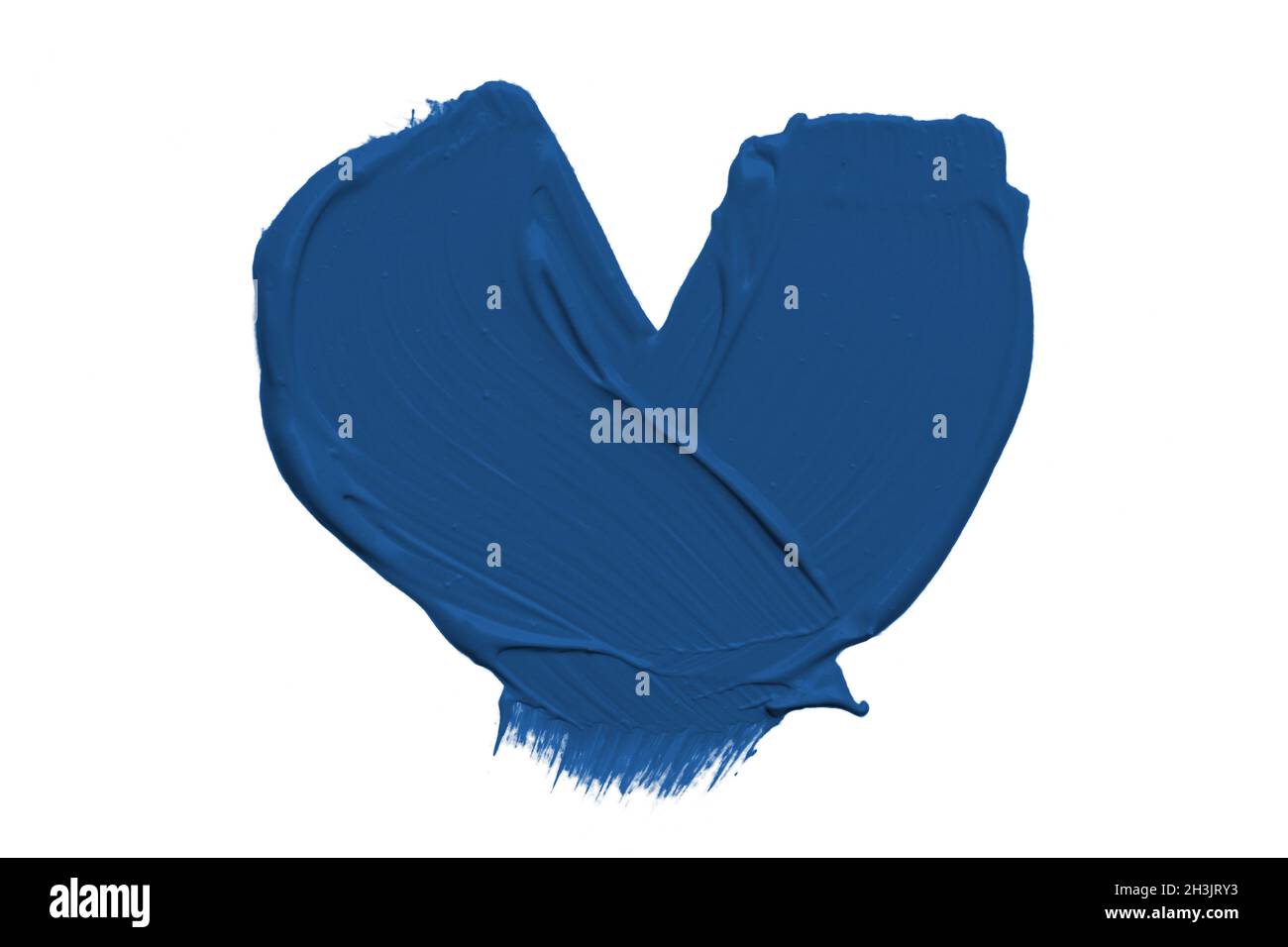 Classic blue brush strokes isolated on white background Stock Photo - Alamy