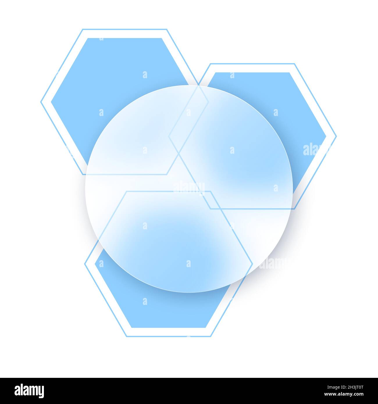 Vector background in glass morphism style . Editable illustration Stock Vector
