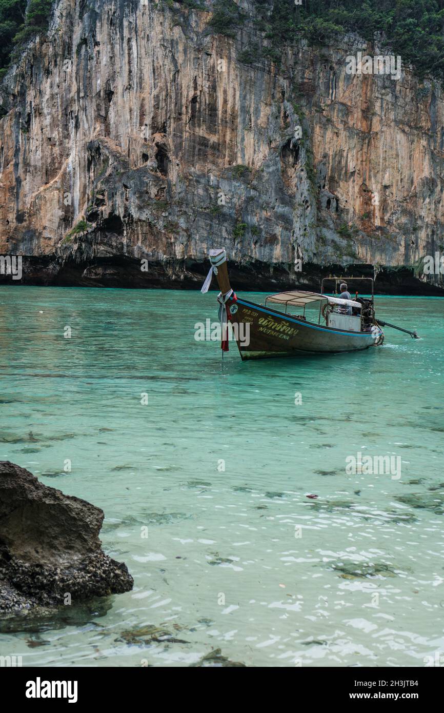 Boat trip to tropical islands, Thailand Stock Photo