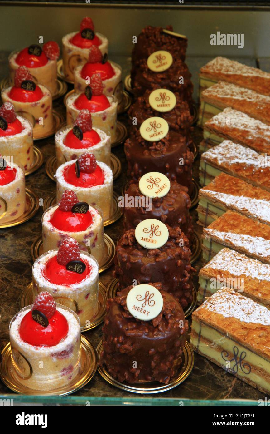 FRANCE. NORD (59) LILLE, PASTRIES, WAFFLES, MEERT Stock Photo