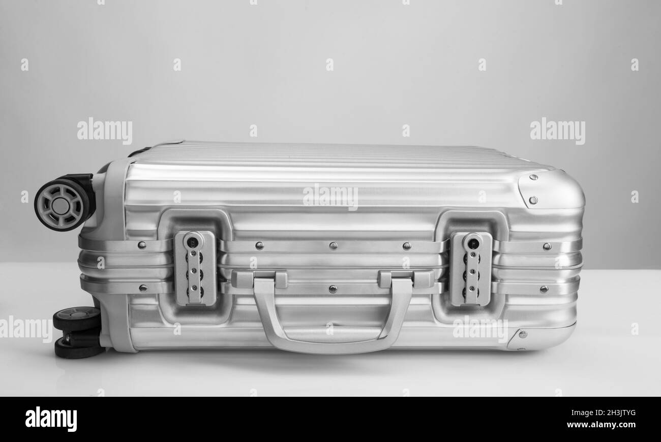 Metal travel case Stock Photo Alamy